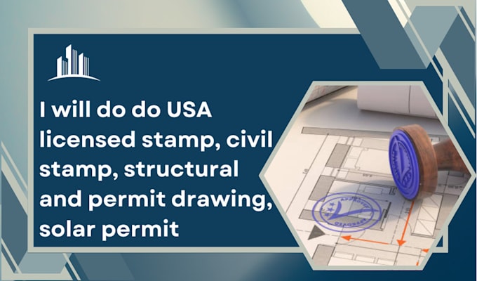 Gig Preview - Do USA licensed stamp, civil stamp, structural and permit drawing, solar permit