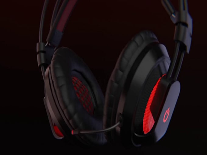 Gig Preview - Do 3d product animation 3d cgi headset design 3d product video shopify video ads