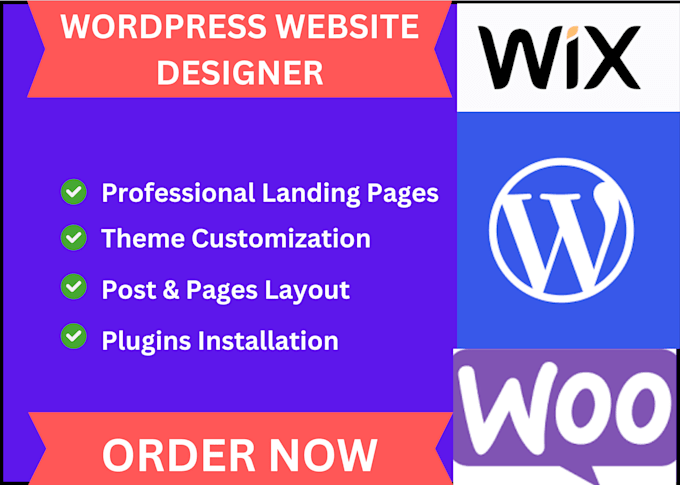 Gig Preview - Create perfect wordpress website, custom wordpress website design or redesign