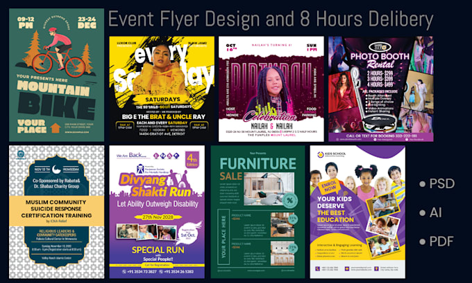 Gig Preview - Make professional and promotional flyer design