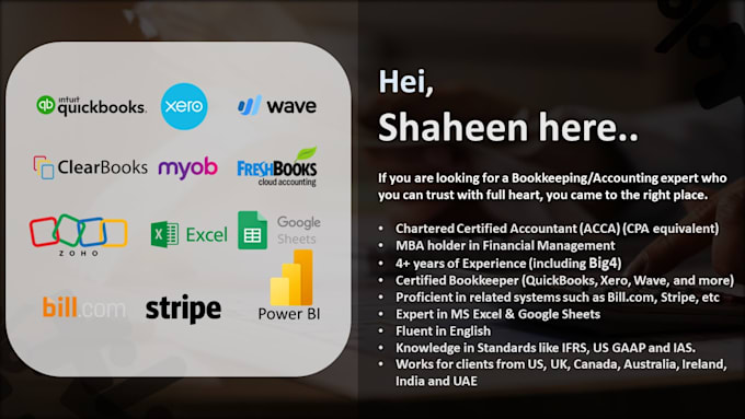 Gig Preview - Do amazon and shopify accounting and bookkeeping in quickbooks, xero and wave