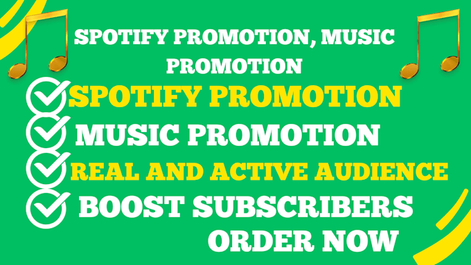 Gig Preview - Professionally promote your spotify music, spotify album to active audience