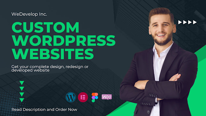 Gig Preview - Design, redesign wordpress website development elementor pro expert kadence pro