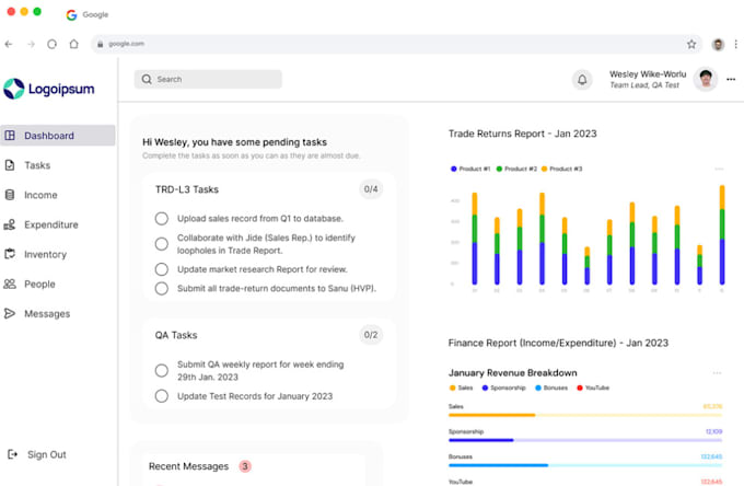 Gig Preview - Do web based, software developer, crm, hr, pos, saas, mlm, lms, inventory system