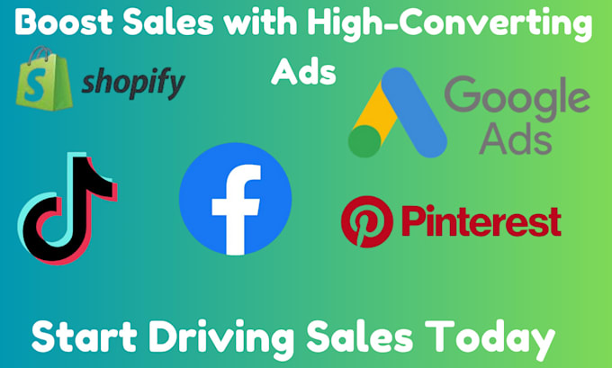 Bestseller - setup conversion tiktok ads, pinterest ads, facebook ads google ads for shopify