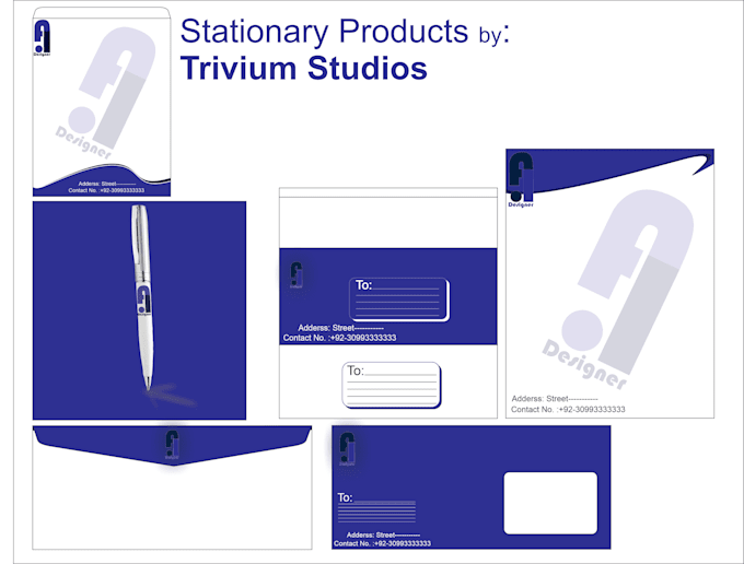 Gig Preview - Design logo business card letterhead folder all stationery