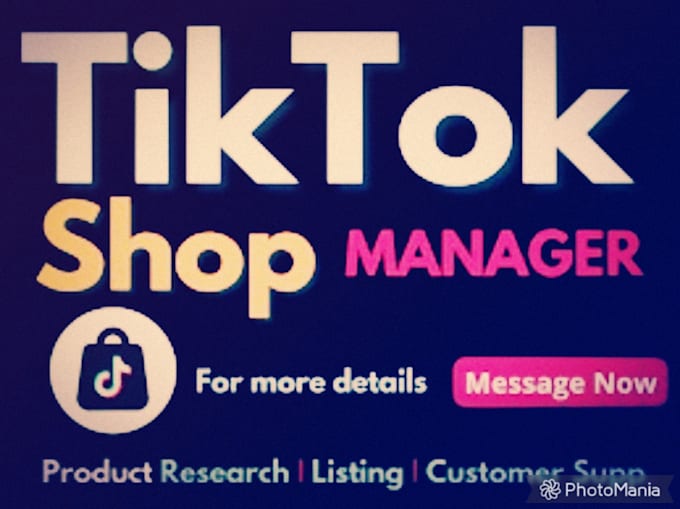 Gig Preview - Do product listing, set up and manage tiktok shop ireland and spain