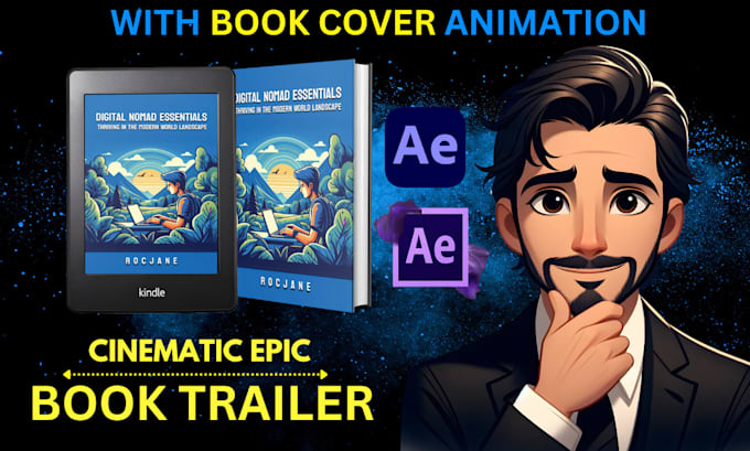 Bestseller - create an engaging and animated cinematic book trailer to attract readers