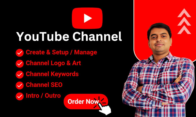 Gig Preview - Create setup manage verify your youtube channel