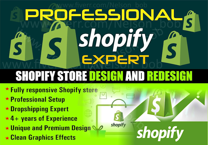 Bestseller - build shopify website design and redesign, shopify store