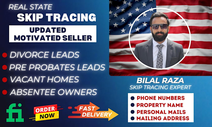 Bestseller - do real estate motivated seller leads list with skip tracing