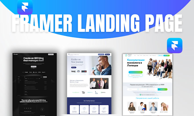 Gig Preview - Design responsive framer landing page framer ui ux figma to framer