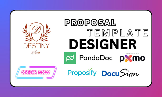 Gig Preview - Design pandadoc, proposify, docusign and jotform better proposal template