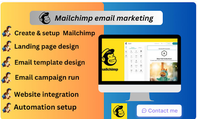 Gig Preview - Be your  mailchimp email marketer