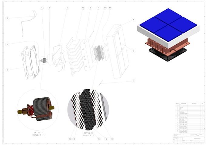 Gig Preview - Draft 2d assembly and technical drawings for your products