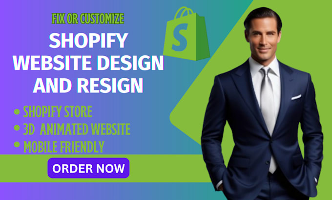 Gig Preview - Copy clone shopify design and redesign shopify fix or edit shopify store speed