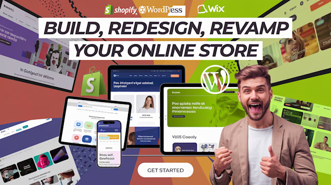 Gig Preview - Build a wordpress, wix, and shopify website with SEO ai