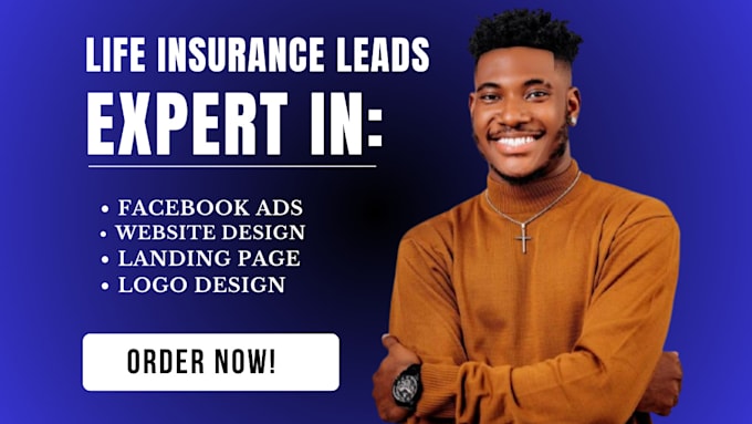 Gig Preview - Life insurance leads iul insurance leads life insurance website landing page