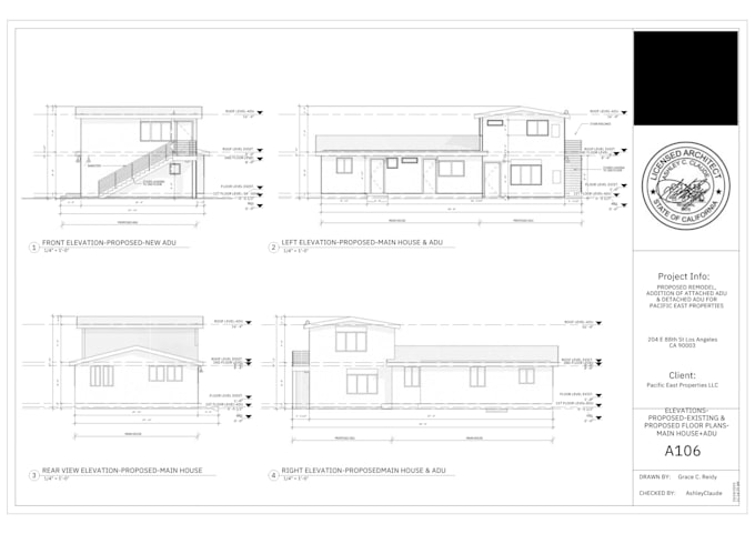 Gig Preview - Be your architect for city permit blueprint adu jadu deck garage mep site