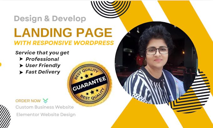 Bestseller - build a custom, responsive wordpress landing page for you