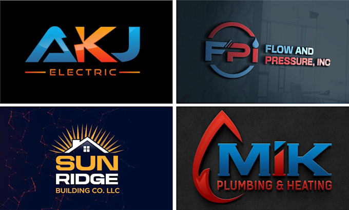 Gig Preview - Create plumbing, electrical and construction logo desing