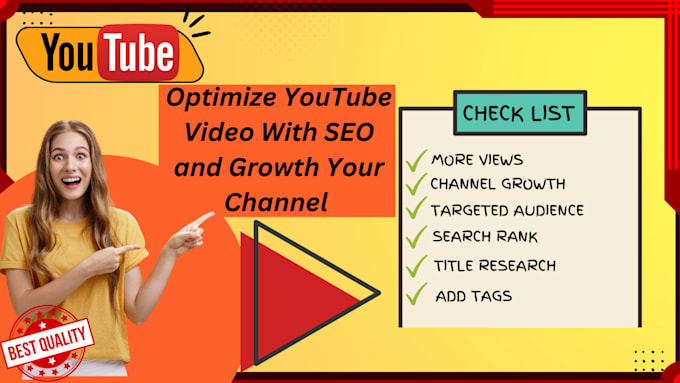 Gig Preview - Optimize youtube video SEO and grow your channel