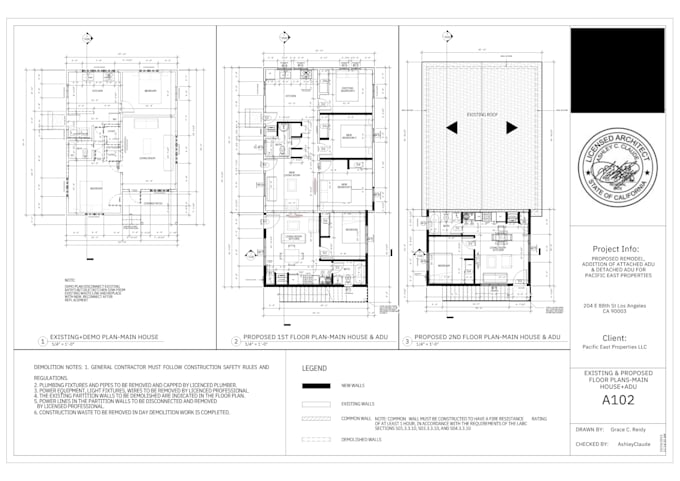 Gig Preview - Draw home renovation and addition patio porch with autocad and revit