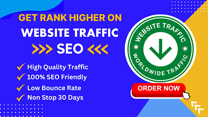 Gig Preview - Do increase SEO services for website traffic growth