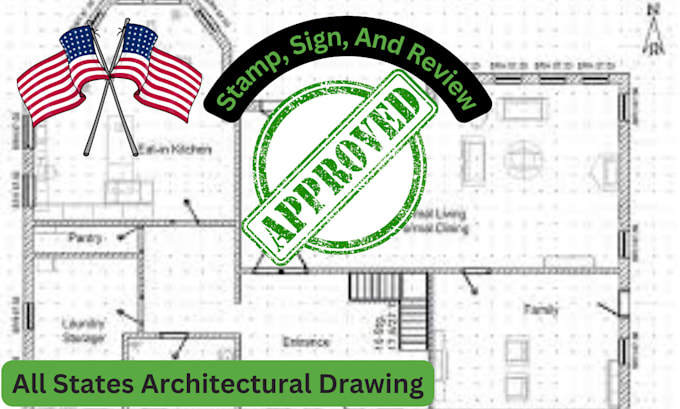 Gig Preview - Sign, seal, and stamp architectural and engineering drawings for city permits