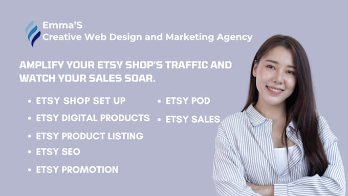 Gig Preview - Etsy shop setup etsy seo etsy rank etsy sales clothing brand print on demand