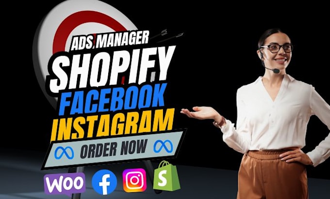 Gig Preview - Create and optimize shopify instagram or facebook ads to boost your ecommerce