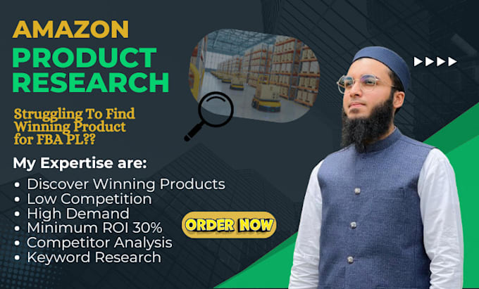 Gig Preview - Do product research for amazon private label fba