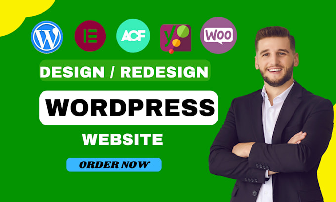 Gig Preview - Create wordpress website design,redesign,revamp, and clone using elementor