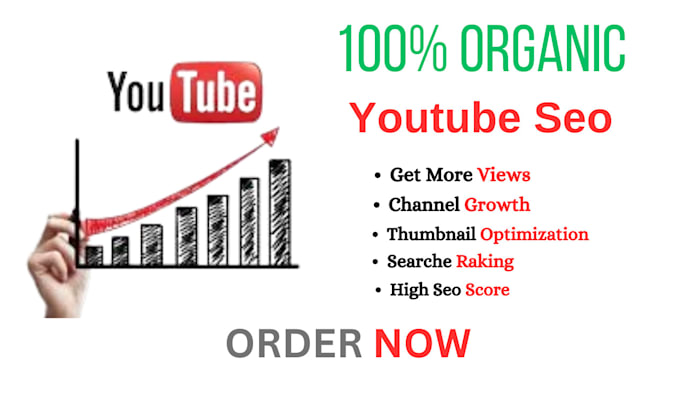 Gig Preview - Organically youtube video SEO specialist and for top ranking