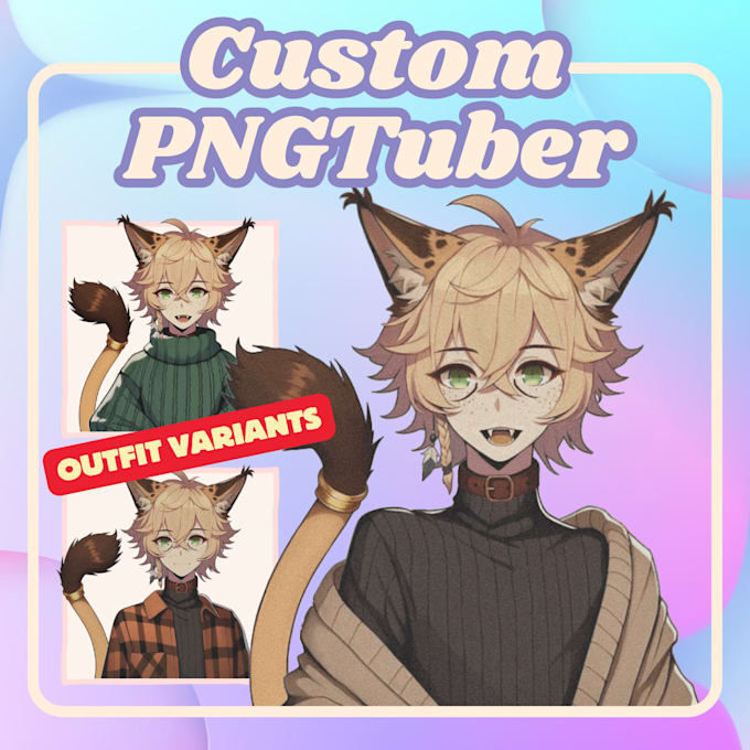 Bestseller - draw you a custom pngtuber