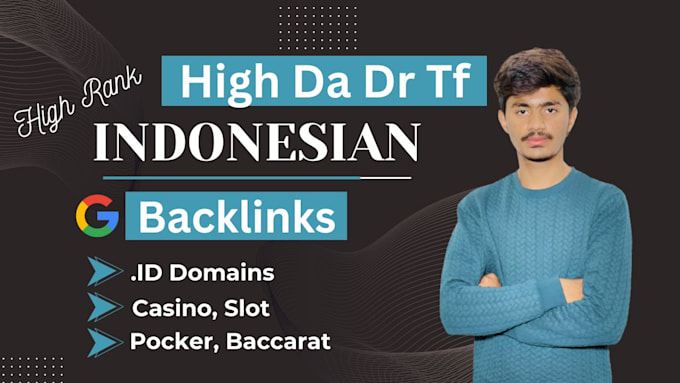 Gig Preview - Provide high da DR indonesian contextual dofollow backlinks