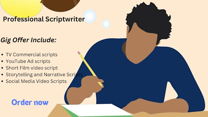 Bestseller - write script for social media ads,TV commercials and youtube