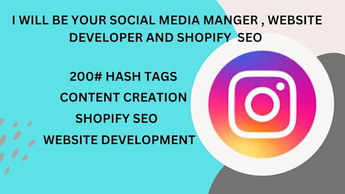 Gig Preview - Create setup social media fb ig account profile with shopify webiste SEO