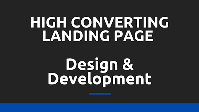 Gig Preview - Do a well design landing page for your shopify website