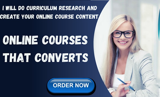 Gig Preview - Do curriculum research and create your online course content