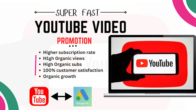 Gig Preview - Do youtube channel promotion through google ads