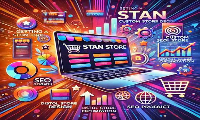 Gig Preview - Setup stan store, stan store design, SEO, digital product design