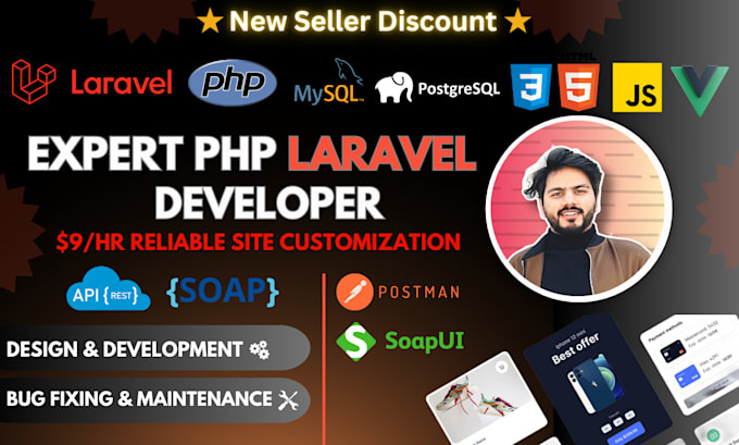 Bestseller - be your PHP developer and laravel expert in 9 dollars per hr