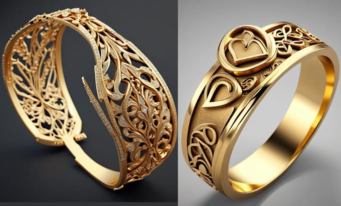 Gig Preview - Do 3d ring , 3d jewelry design, 3d pendant, necklace, bracelet, stl for printing