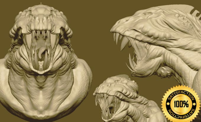 Gig Preview - Sculpt your 3d character in zbrush for 3d printing