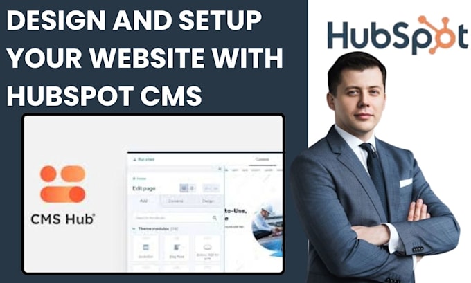 Gig Preview - Setup and design your website with hubspot cms