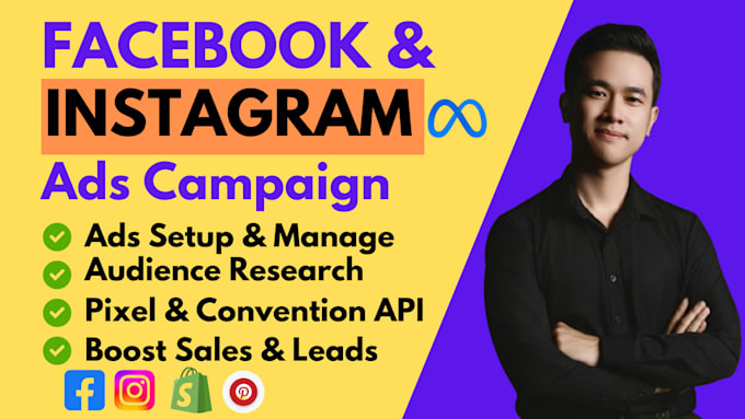 Gig Preview - Do facebook ads campaign, fb advertising, shopify ads, meta ads manager