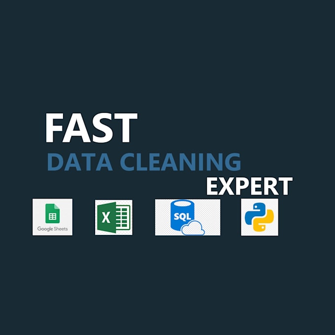 Gig Preview - Do data cleaning with excel, google sheets, python and sql