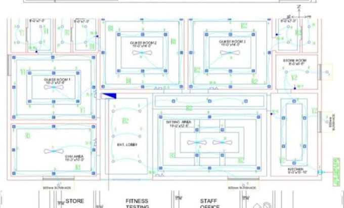 Gig Preview - Draw electrical and plumbing drawing blueprint