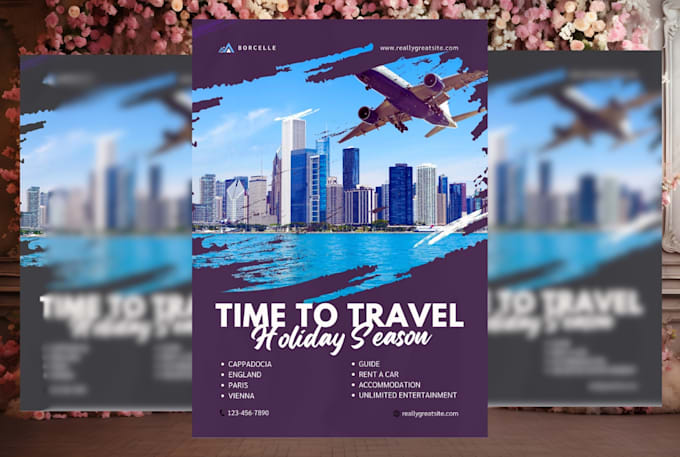 Gig Preview - Create vintage, retro, advertising, unique travel poster